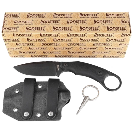 LionSteel H2 Karambit Knife G10 Black, Black Stonewashed M390 by Tommaso Rumici (H2B GBK)