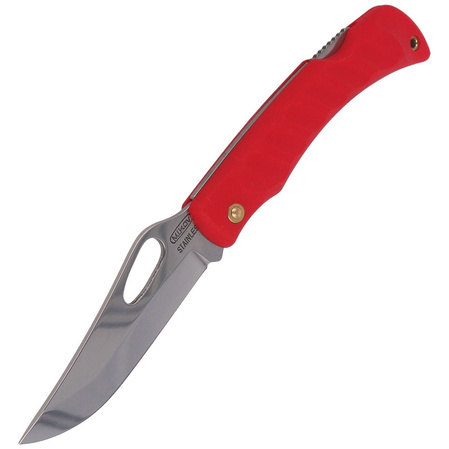 Mikov Crocodile Red ABS Folding Knife, Mirror Finish (243-NH-1/B RED)