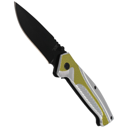 Nóż składany Herbertz Solingen Hit Green / Silver Aluminium, Black Blade (566311)