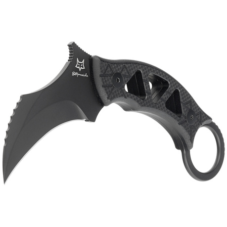 Nóż FOX Tribal K Karambit Black G10, Black Top Shield N690Co by Doug Marcaida (FX-803)
