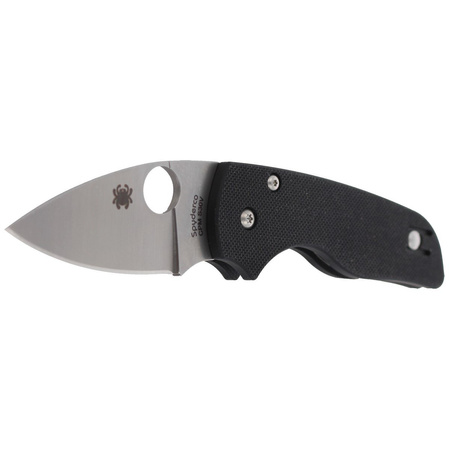 Spyderco Lil' Native G-10 Black Compression Lock PlainEdge Knife (C230GP)