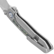 Remette RT-Kestrel Knife Gray Titanium/Green Carbon Fiber, Manual Fine Grinding Satin CPMS35VN (RTPO-A)