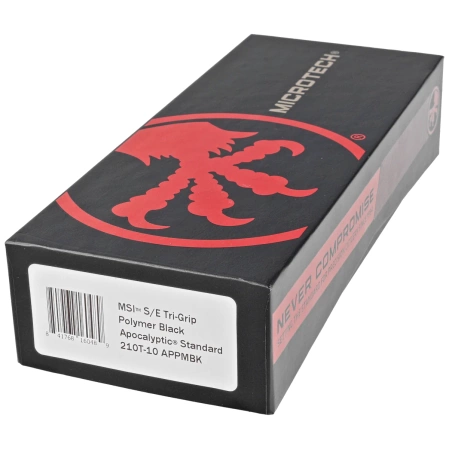 Microtech MSI S/E Ram-Lok Black Tri-Grip Polymer, Apocalyptic M390MK by Tony Marfione (210T-10APPMBK)