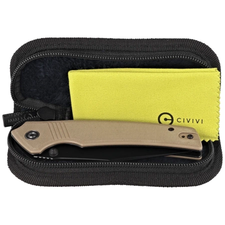 Civivi Knife Tranquil Tan G10, Black 14C28N (C23027-3)