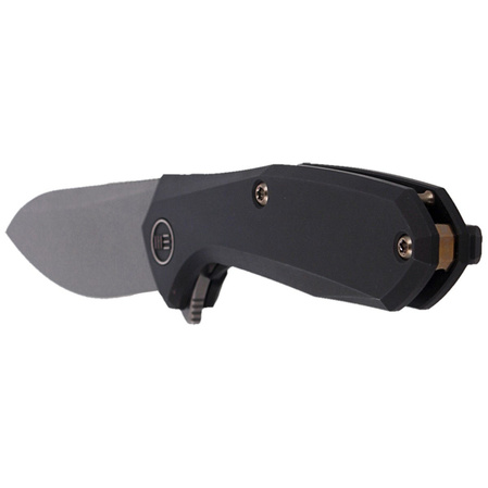 Nóż składany WE Knife Mote Black Titanium, Gray Stonewashed CPM S35VN by Ostap Hel (2005C)