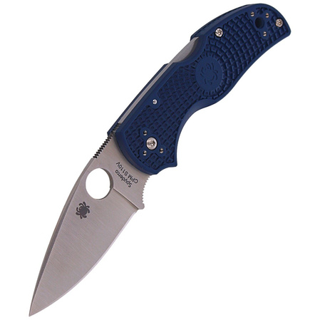 Spyderco Native 5 Dark Blue FRN Knife, Satin CPM S110V by Sal Glesser (C41PDBL5)