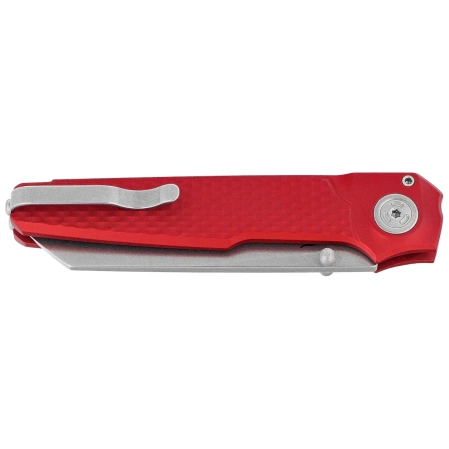 MKM Miura Knife Red Aluminum, Stonewashed MagnaCut by Simone Tonolli (MK MI-ARD)