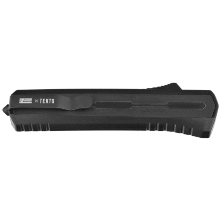 Tekto A7 Zastava D/E Black Aluminum/Tactical Black OTF Knife, Black CPM S35VN