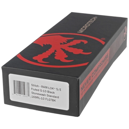Nóż składany Microtech Stitch Ram-Lok S/E Black Fluted G10, Stonewashed M390MK by Borka Blades and Tony Marfione (169RL-10FLGTBK)