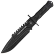 Nóż Third Decor Habitat Terminator Black Rubberized ABS, Stonewashed 420 (H0301)