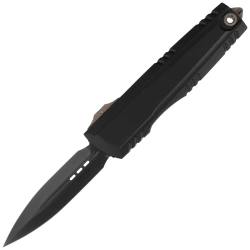 Microtech Luminary ZBP D/E Signature OTF Knife Black Aluminum, Black DLC M390MK by Tony Marfione (1270-1DLCS-Z23)