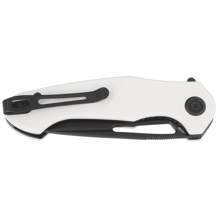 Kubey Dugu Ivory G10, Black Stonewashed 14C28N knife (KU210G)