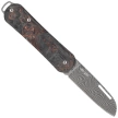 Fox Vulpis 108 LE No 164/250 Dark Matter Fat Carbon, Super Clean Damascus by Balbach Damast Pocket Knife (FX-VPDAM108 DMCO)