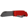 MAC Coltellerie Boat 2 Sailing Knife Red PP/TPE,  Satin W 1.4034 (MC BOT2.R)