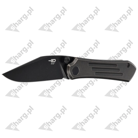 Bestech Icarus Knife Black-Bronze Stonewashed Titanium, Black Stonewashed M390 by Nick Rogers (BT2302B)