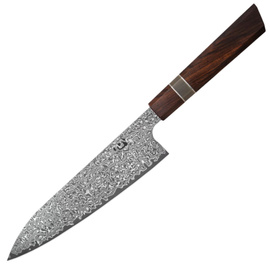Nóż kuchenny Xin Cutlery XinCraft 9'' Japan Chef Buffalo Horn/Rosewood/Nickle Silver, Damascus VG10 (XC120)