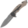 K25 RK-18318 Rescue Knife Tan/Black G10, Titanium 7Cr17Mov