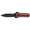 Tekto A7 Zastava S/P Black Aluminum/Red Wood OTF Knife, Black CPM S35VN