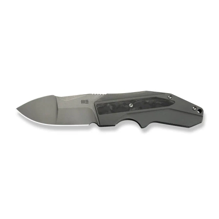 Nóż składany WeKnife Coral SLT Gray Titanium/Marble Carbon Fiber, Gray Stonewashed 20CV by Gustavo T. Cecchini (WE24044-2)