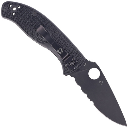 Nóż składany Spyderco Tenacious Lightweight Black FRN, Black Combo 8Cr13MoV by Eric Glesser (C122PSBBK)