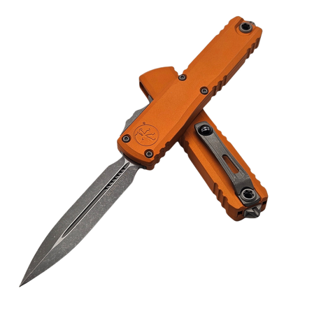 Nóż automatyczny OTF Microtech Ultratech Gen IV D/E Tequila Sunrise Aluminium, Apocalyptic M390MK by Tony Marfione (11224-10APTE)