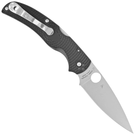 Spyderco Native Chief Black FRN, Satin CTS BD1N by Sal, Eric Glesser (C244PBK)