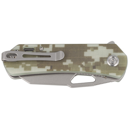 Kubey Knife Duroc Camo G10, Bead Blasted AUS-10 by Colin Maisonpierre (KU332J)