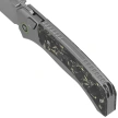 Remette RT-Steed Knife Gray Titanium/Black-Green Carbon Fiber, Pearlescent M390 (RTWS-TY)
