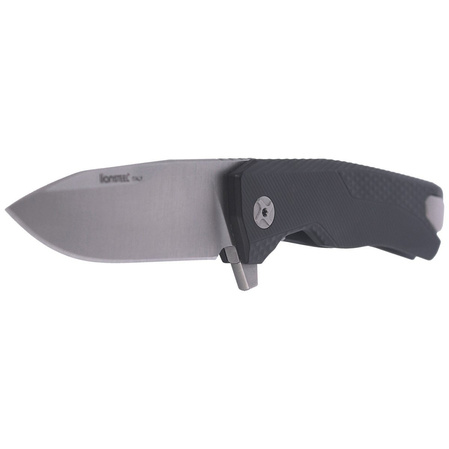 LionSteel ROK Knife Black Aluminum, Satin M390 by Molletta (ROK A BS)
