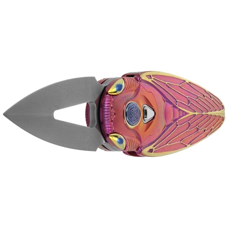 Rike Knife RK Cicada-PG Purple / Gold Titanium, Bead Blasted M390