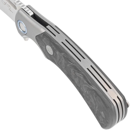 Nóż składany Fox 40th Anniversary Knife Marble Carbon Fiber, Satin M390 (FX-F2017)