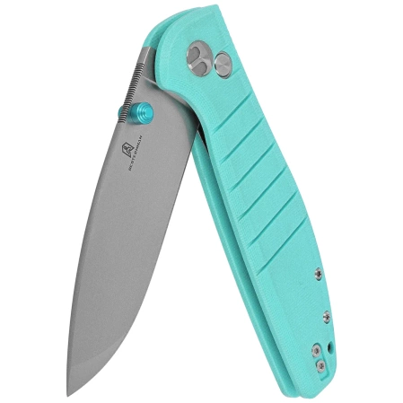 Bestechman Knife Goodboy Tiffany Blue G10, Satin / Stonewashed D2 by Keanu Alfaro (BMK04B)