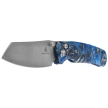 Bestechman Cicada's Wing Knife Blue Resin, Satin 10Cr15MoV (BMK06Q)