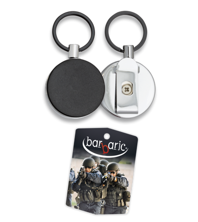 Retraktor z klipsem Barbaric Black PVC/Chrome Steel 70cm (09921)