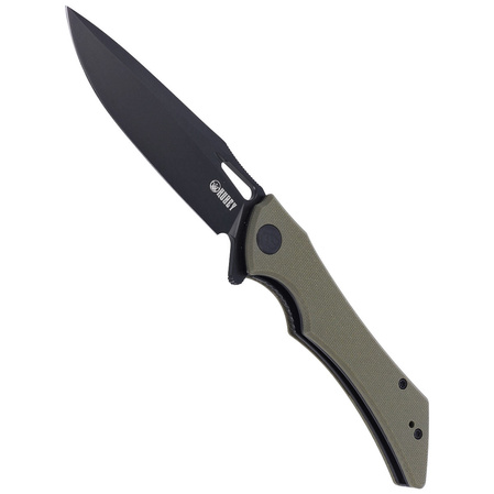 Kubey Raven KB245I Knife Green G10, Dark Stonewashed AUS-10 by Jelly Jerry