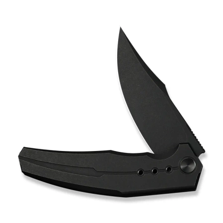WeKnife Kyklos Black Titanium, Black Stonewashed M390 (WE23086-1)