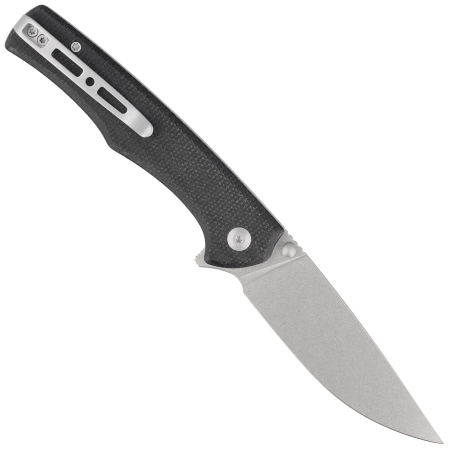 Nóż składany Sencut Crowley Black Micarta, Stonewashed D2 (S21012-2)