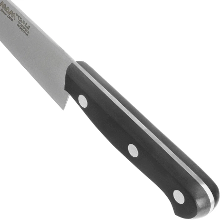 MAM Cooks Chef 200 Kitchen Knife Black Polymer, Polished X50CrMoV15 (538)