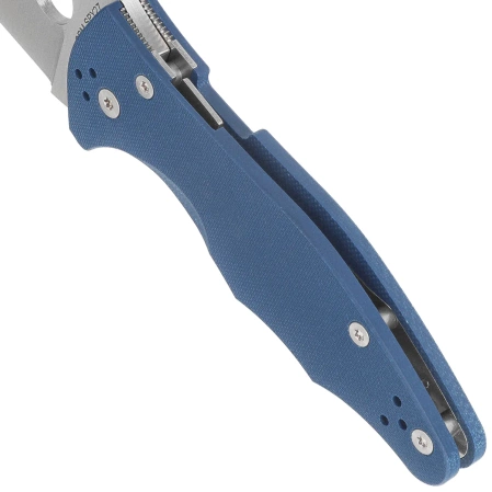 Nóż składany Spyderco Yojimbo 2 Cobalt Blue G10, Satin CPM SPY27 by Michael Janich (C85GPCBL2)