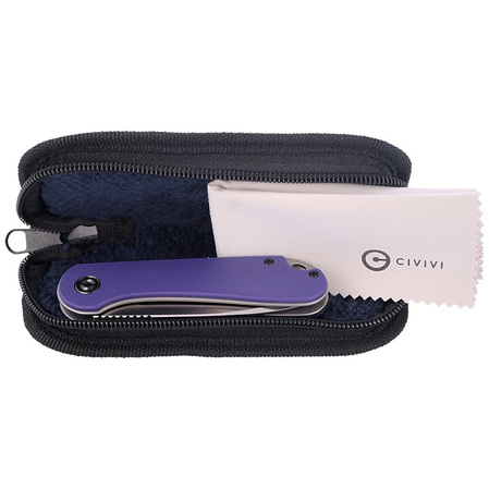 CIVIVI Knife Elementum Flipper Purple G10, Satin Finish (C907V)