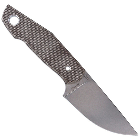 Viper Koi Green Canvas Micarta Knife, Stonewashed N690 by Jesper Voxnæs (VT4009CV)