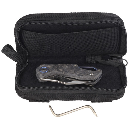 MKM Isonzo Clip Point Knife Marbled Carbon Fiber, Satin M390 by Jesper Voxnæs (MK FX03M-3CM)