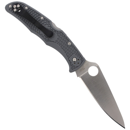 Spyderco Endura 4 FRN Gray Flat Ground PlainEdge Knife (C10FPGY)
