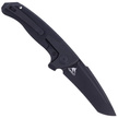 WE Knife Press Check Black Ti / Black G10, Black Stonewashed CPM 20CV by Allen Elishewitz (WE20078A-1)
