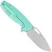 Kubey Tityus KB360B Knife Green Titanium, Bead Blasted 14C28N