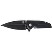 Bestech Knife Fin Black G10, Black Stonewashed 14C28N (BG34A-3)
