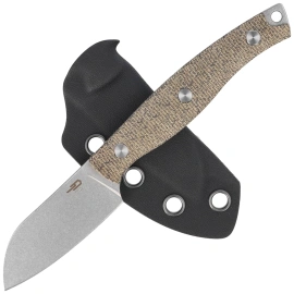 Nóż Bestech Heidiblacksmith#3 Sheepsfoot Green Canvas Micarta, Stonewashed 14C28N by Heidi (BFK07C)