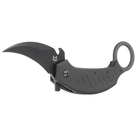 FOX Knife Pikal Black G10, Black Idroglider N690Co by Giuliano Ron (FX-826)