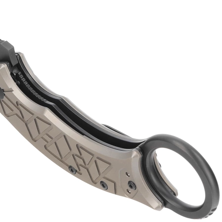 Nóż składany FOX Tribal K Karambit Bronze Titanium, PVD M390 by Doug Marcaida (FX-802 TiPVD)