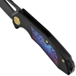 Kubey KB Knives Vagrant Black Titanium/Timascus, Black DLC CPM S35V by Maksim Tkachuk (KB284I)